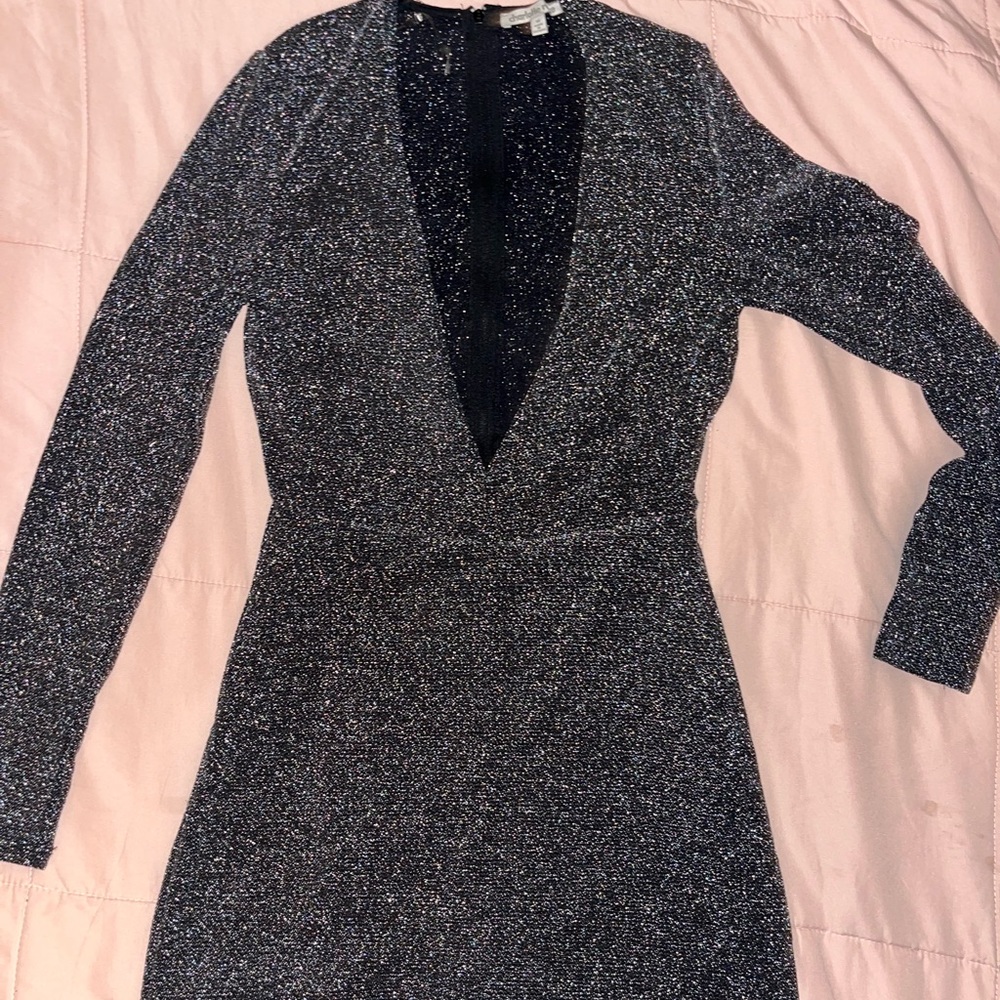 *BLACK GLITTER SKORT ROMPER*